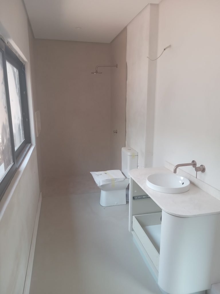 Bathroom plumbing point installation,  water proofing and Painting.